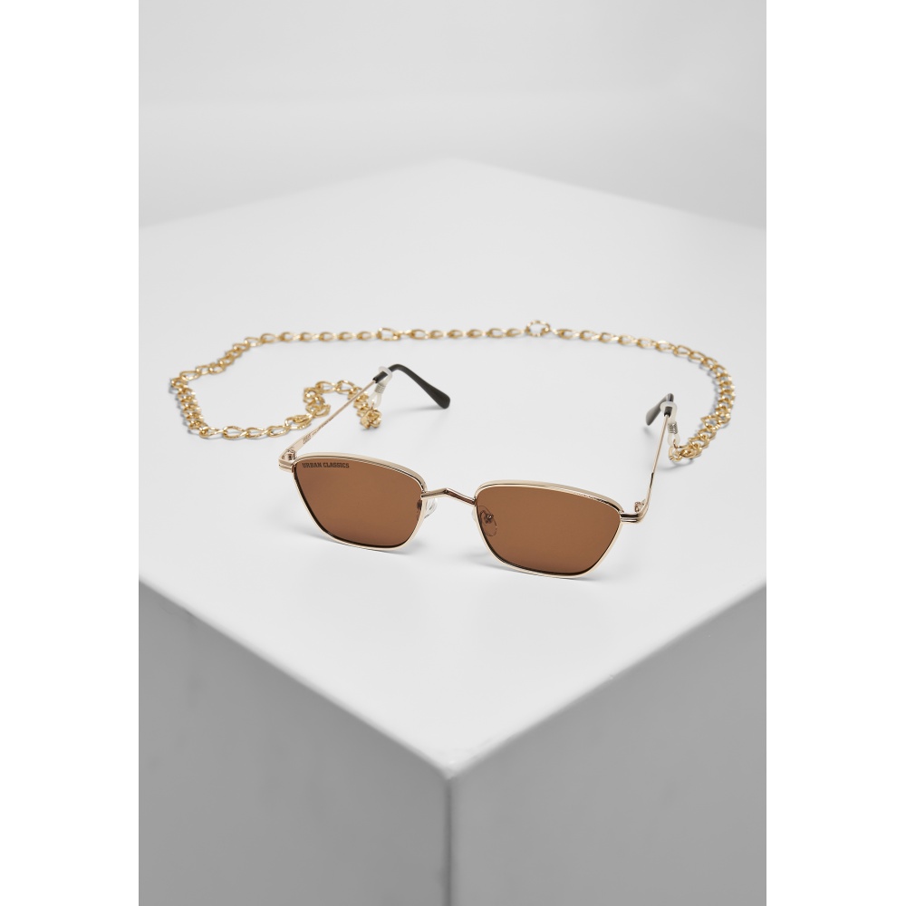 Urban Classics - Kalymnos With Chain Sunglasses - Brown